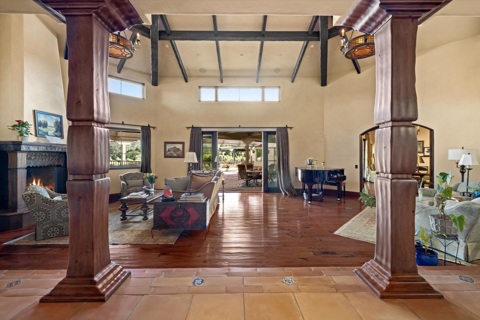 The grand room of an Ojai Estate